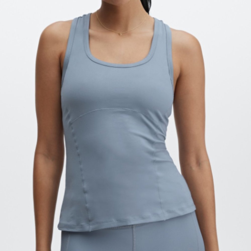Fabletics Phoenix racerback tank top gray - large